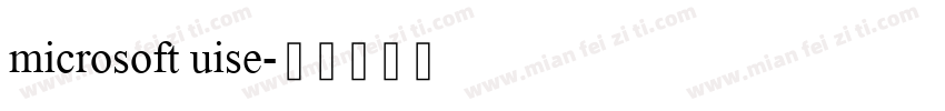 microsoft uise字体转换